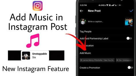 how to add music on ig post