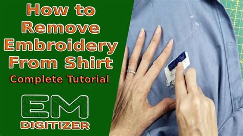 How to Remove Embroidery from Shirt: A Detailed Guide with Multiple Views